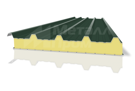 Трехслойная кровельная сэндвич-панель 120 мм ПИР (PIR)