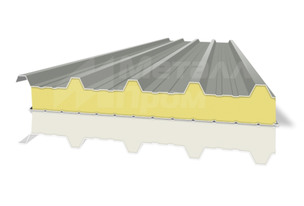 Трехслойная кровельная сэндвич-панель 120 мм ПИР (PIR)