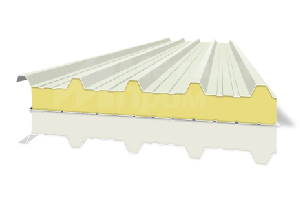 Трехслойная кровельная сэндвич-панель 120 мм ПИР (PIR)
