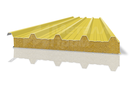 Кровельная сэндвич-панель 100 мм с минеральной ватой
