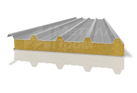 Кровельная сэндвич-панель 100 мм с минеральной ватой